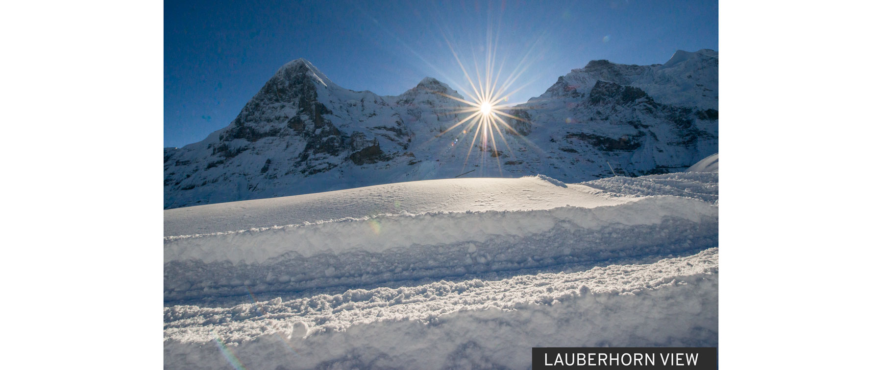 Winter ski breaks - lauberhorn view